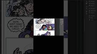 High-speed Comic Art Timelapse: Lettering and Coloring Book 2, Pages 16-17