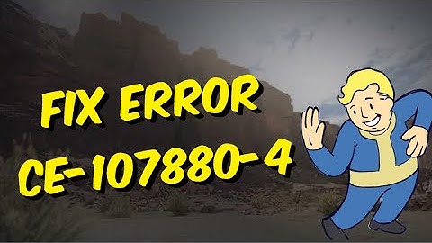 How To Fix PS5 Error CE-107880-4