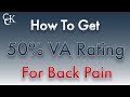 50% VA Rating For Back Pain Conditions