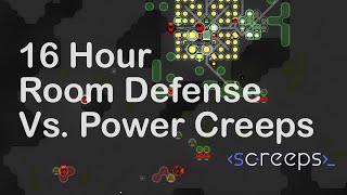 16 Hour Siege Defense Vs. Tigga - Power Creeps and High Level Combat - Screeps