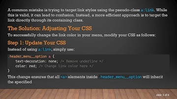 How to Change Link Color with CSS