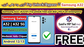 Samsung A32 (A325f) Frp unlock/bypass free android 13 MTK chipset | 2023 | TECH City