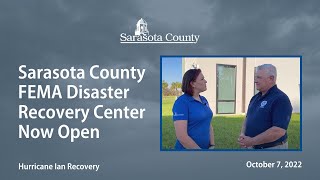 Sarasota County FEMA Disaster Recovery Center Now Open