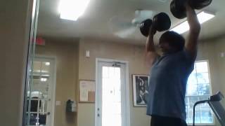 Capture 20160830 1 PART 2 Strict Form Shoulder PRess 100 Pound 6X reps