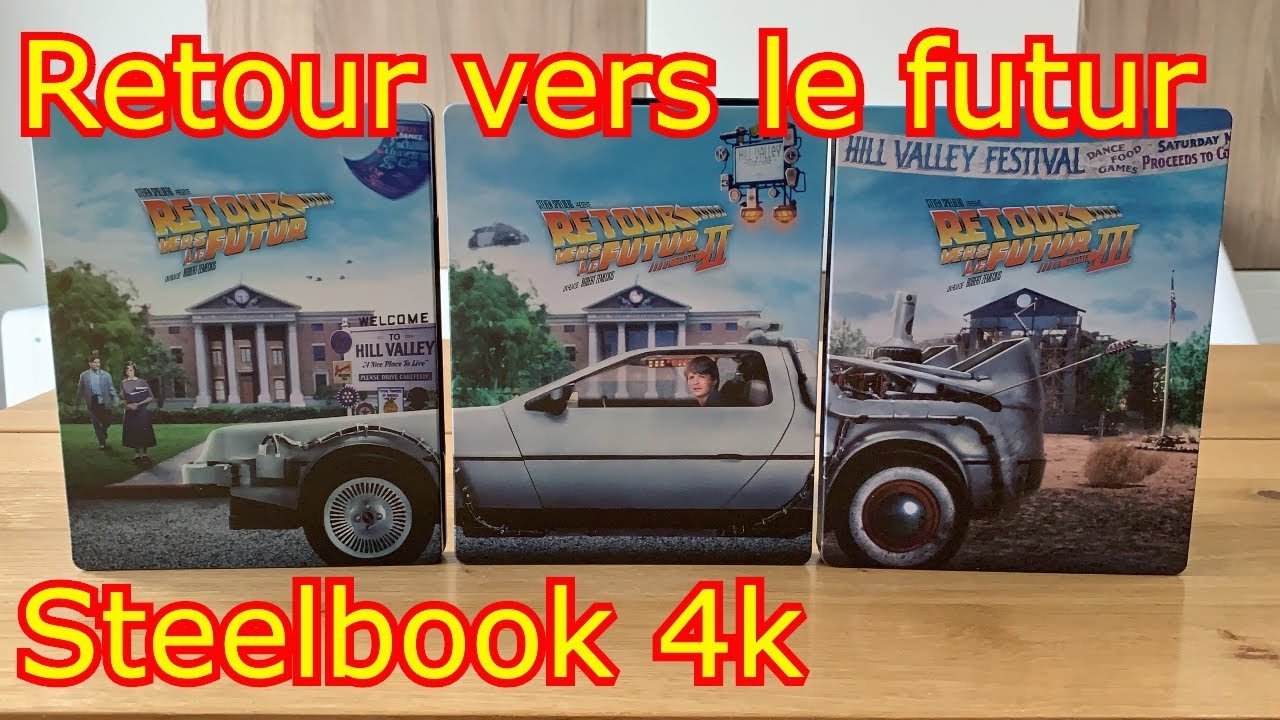 Retour vers le futur (Back to the future) Steelbook 4k trilogie 