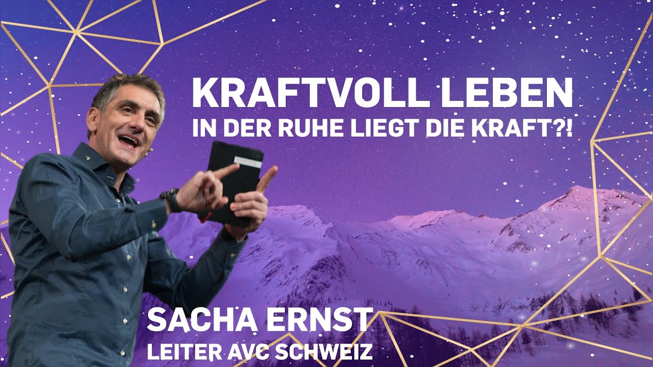 Ernst Sascha Großdubrau KRAFTVOLL LEBEN - In der Ruhe liegt die Kraft - Sacha Ernst, Leiter AVC
