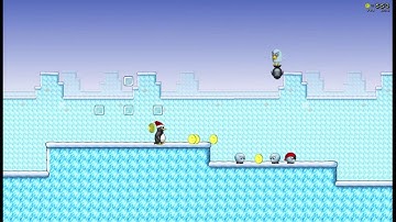 SuperTux 0.4.0 Dear Antarctic Day reverse 6 times speed