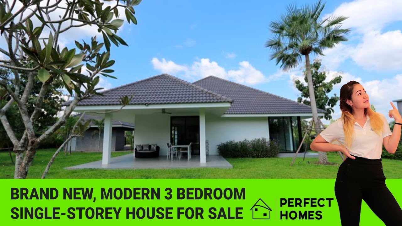Modern Single Storey Home in Quiet Location for rent 26,000 Baht/ Month