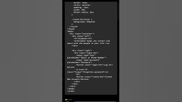 "Facebook Login Page Clone with Pure HTML & CSS💻🚀 #coding #css #html