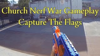 Indoor/Outdoor Church Nerf War - Capture The Flags (Rapidstrike CS-18 Gameplay) (Games 3 & 4)(Indoor/Outdoor Church Nerf War - Capture The Flags (Rapidstrike Gameplay) (Games 3 & 4) (9/15/13) We play 2 Capture the Flag games in this new Church ..., 2014-08-05T21:48:09.000Z)