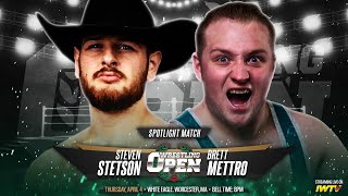 Live: Steven Stetson Vs Brett Mettro | Wrestling Open 4/4/24 Spotlight Match