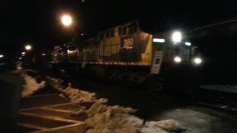 CSX 380 west empty grain in Charlottesville Virginia