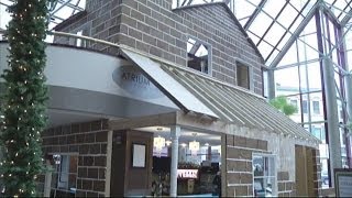 2-story gingerbread house built at hotel