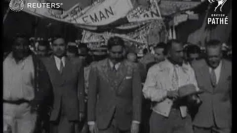 Miguel Aleman Valdes elected President of Mexico (...