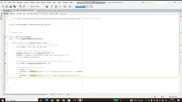 Tutorial membuat sebuah program searching menggunakan alogaritma Sequential Search