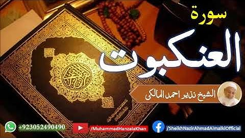 Suratul Ankaboot | Sheikh Qari Nazeer Ahmad Almalki | قاری نذير احمد المالکی | سورة العنكبوت