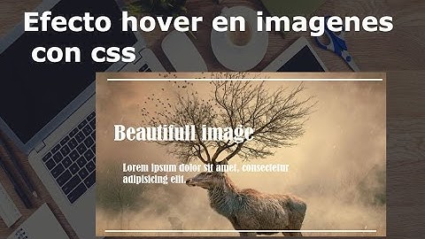 Efecto hover sobre imágenes con css