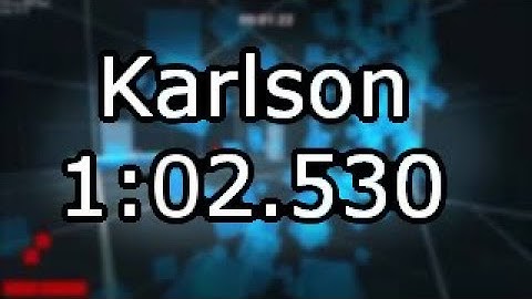 Karlson in 1:02.530s (SoB Segmented)