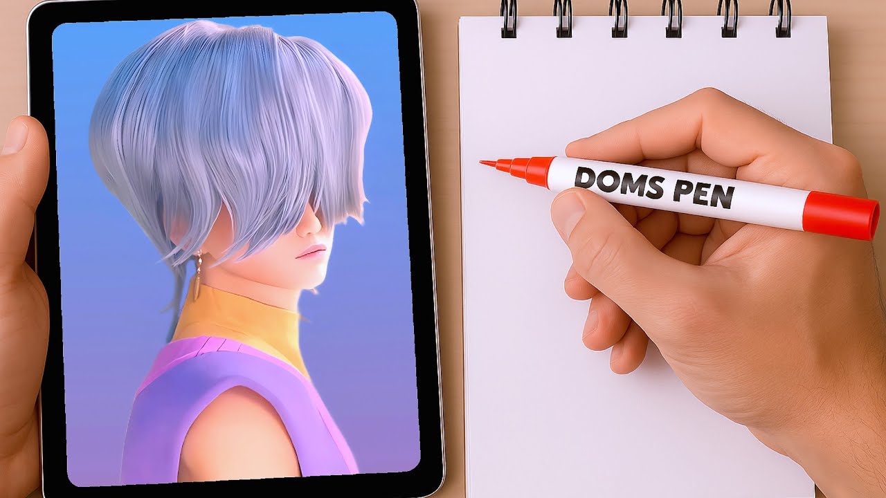 Realistic Art of Mystery Saja | Kpop Demon Hunters (Speed Drawing)