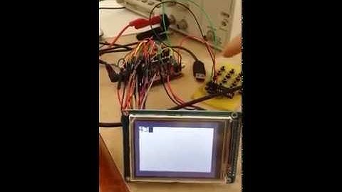 Ti simulator on olinuxino micro imx233 + homemade keyboard