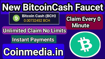High Paying BCH Faucet | New Bitcoin Cash Faucet | Claim Unlimited No Limits | Best Crypto Faucet