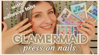 PRESS ON NAILS WITH ADHESIVE TABS | MY NAIL TIPS TO MAKE THEM LAST | GLAMERMAID REVIEW