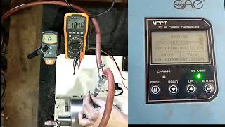 1000 Peak Watt Tesla Turbine Unbalanced, Low RPM Test!