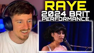 RAYE - BRIT Awards 2024 Medley ('Ice Cream Man', 'Prada' & 'Escapism') FIRST TIME REACTION