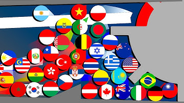 Luck of the Spin #2 - 50 Country Marble Race