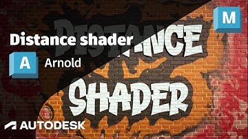 Arnold Tutorial - How to create a logo effect using the Distance shader in MtoA