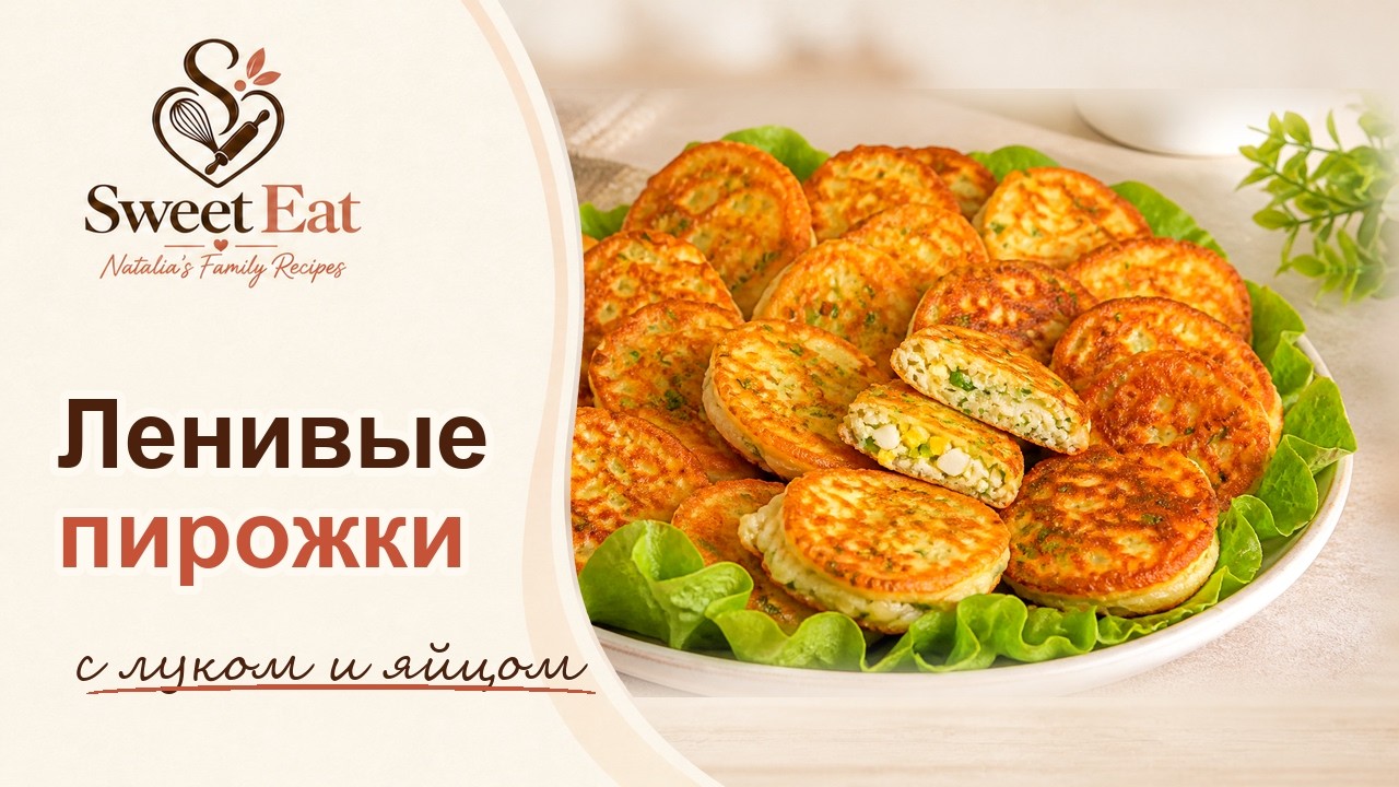 Ленивые пирожки с луком и яйцом