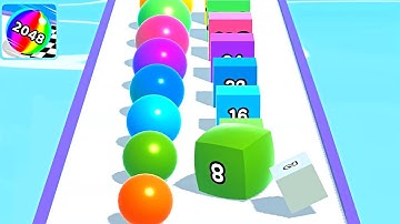 Ball Run 2048 ! All Levels Gameplay Walkthrough Max Levels New Update Part 11 android, ios