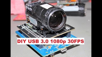 DIY USB 3.0 1080p 30FPS Auto Focus, Optical Zoom Camera Cypress FX3 1Gbps USB UVC with Stream