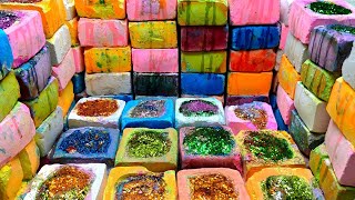 10K Celebration! 🥹💖🎉 Crushing 75 Colorful, Soft & Dusty Gym Chalk Blocks with Glitter! ✨🌈💥🎉 screenshot 4