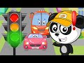 Азбука безопасности с машинками-помощниками: учим сигналы светофора в веселом мультфильме!