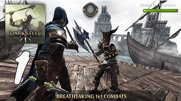 Dark Steel: Medieval Fighting Gameplay Walkthrough Part 1 (Android, IOS)