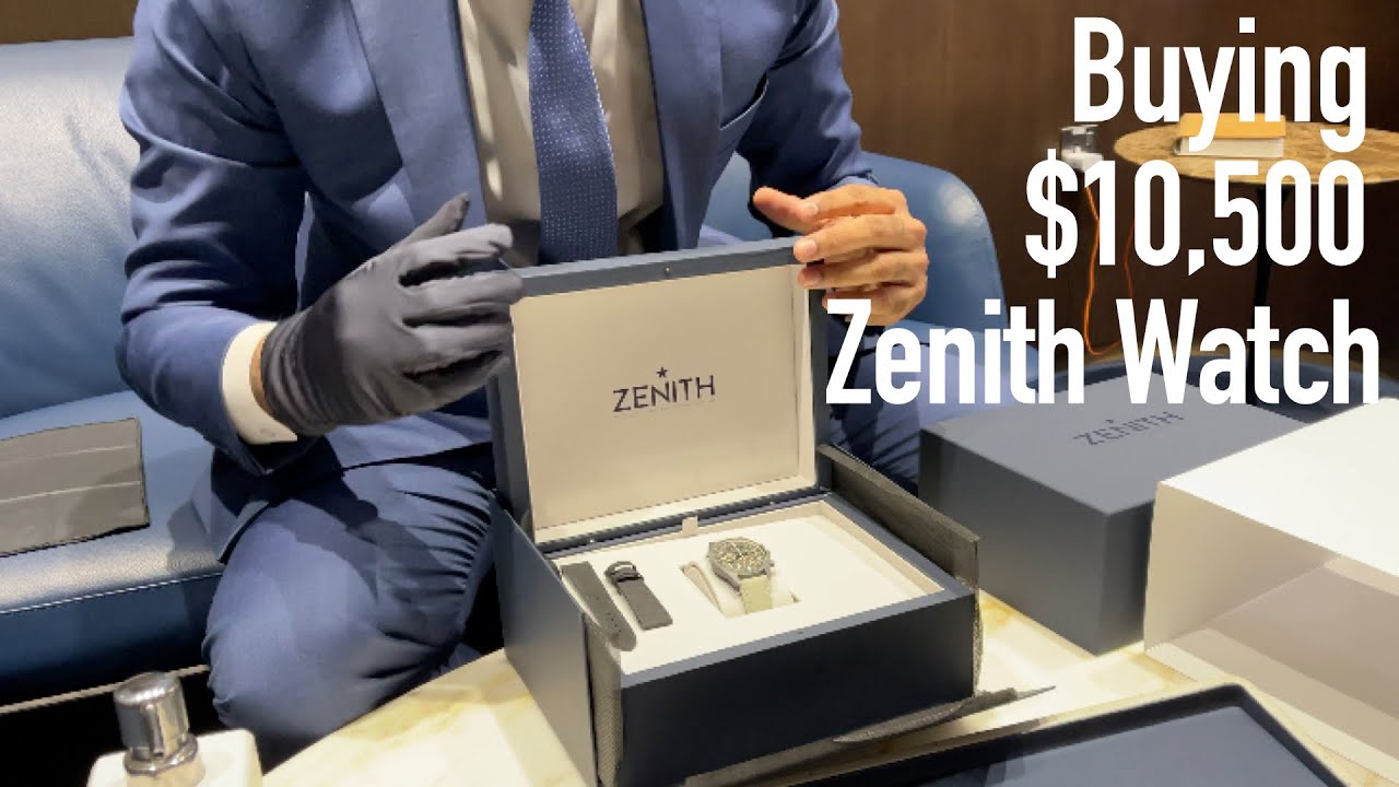 Buying a $10,500 Zenith Chronomaster revival POKER CHIP @ The Dubai Mall boutique