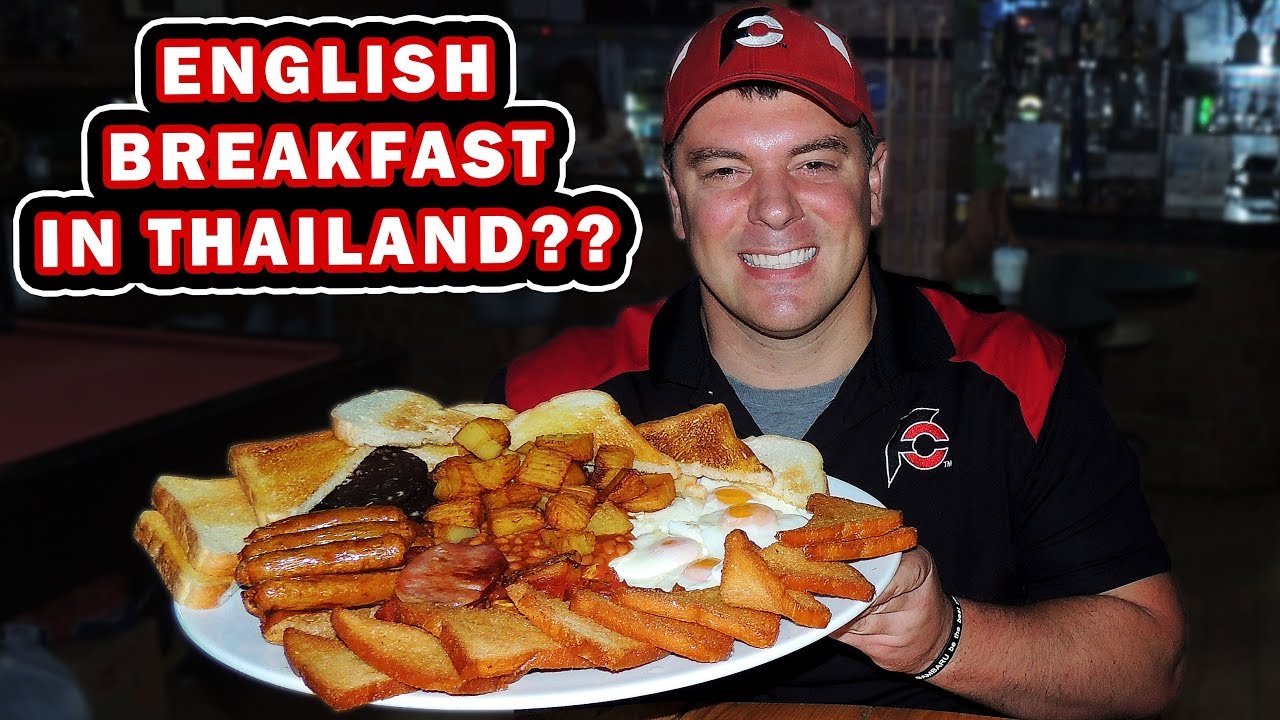 Massive English Breakfast Challenge in Pattaya, Thailand!!
