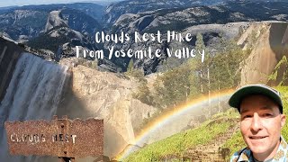 One of Yosemite Valleys Toughest Hikes-Clouds Rest From the Valley Floor  Coming Down the Mist Trail