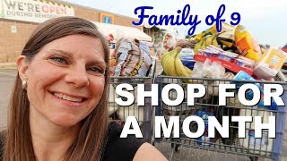 ?How I GROCERY SHOP FOR A MONTH (with meal plan) | How to Make Every ?Dollar Count | Large Family