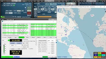 MLA-30 Active Loop Antenna - Decoding FT8 digital mode on the 30 meter band