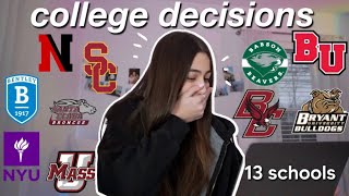 College Decision Reactions 2023 (Northeastern University, USC, Bentley, Babson and more!)