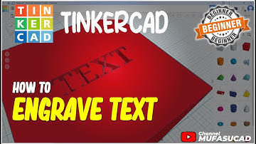 TinkerCAD How To Engrave Text