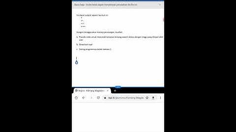 Contoh cara membuat Perulangan (looping) dalam bahasa C.