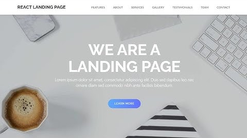 The BEST React Landing Page Template You Need to Try NOW
