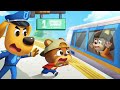 นั่งรถไฟอย่างปลอดภัย | ความปลอดภัยเมื่อฝนตก | การ์ตูนเด็ก | เบบี้บัส | Kids Cartoon | BabyBus