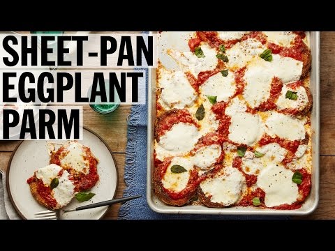 no-fry-sheet-pan-eggplant-parmesan-|-food-network