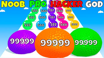 NOOB vs PRO vs HACKER vs GOD - Ball Balloon Run