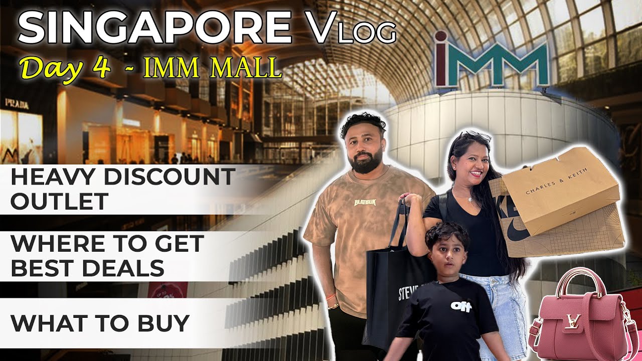 Day 4 in Singapore: IMM Outlet Shopping 🛍️ & 57th Floor Dining 🌇 - YouTube