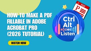 How to Make a PDF Fillable in Adobe Acrobat Pro (2026 Tutorial) 📄✨